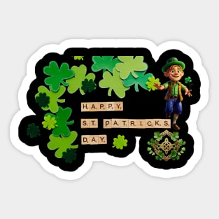 Jigging Through Joy: A St. Patrick's Day Celebration Sticker